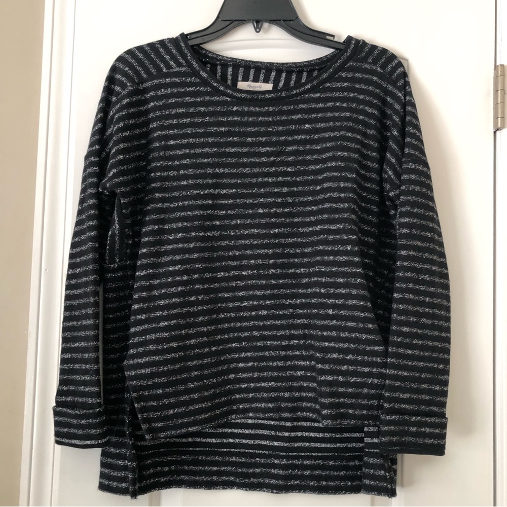Madewell Marled Stripped Sweater